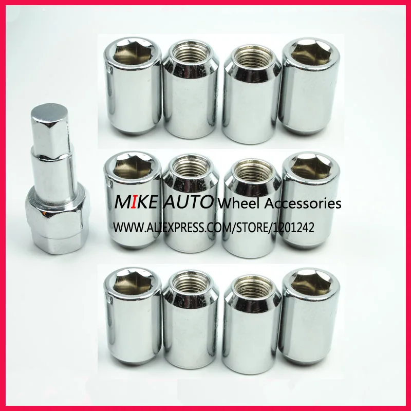 20nuts 1key m12x1 25 open end carbon steel racing wheel tuner lug nut