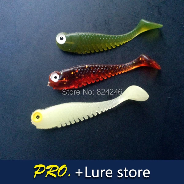 Free shipping 30pcs super silky crappie lures fishing soft baits blade