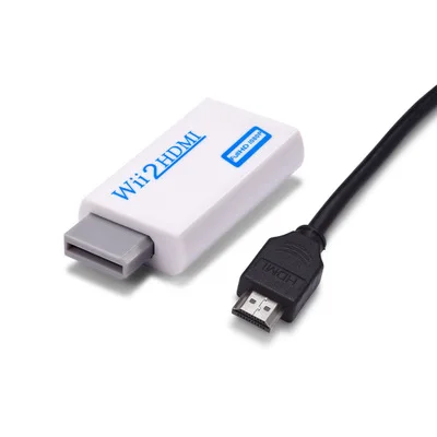 HDMI конвертер кабель Поддержка Full HD 720P 1080P 3,5 мм Аудио HDMI адаптер для HDTV wii конвертер