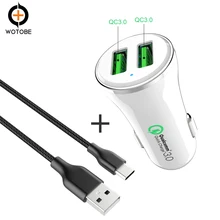 WOTOBE мобильное автомобильное зарядное устройство, беспроводное зарядное устройство, быстрое зарядное устройство для умного цифрового зарядного устройства, usb-кабель type-C