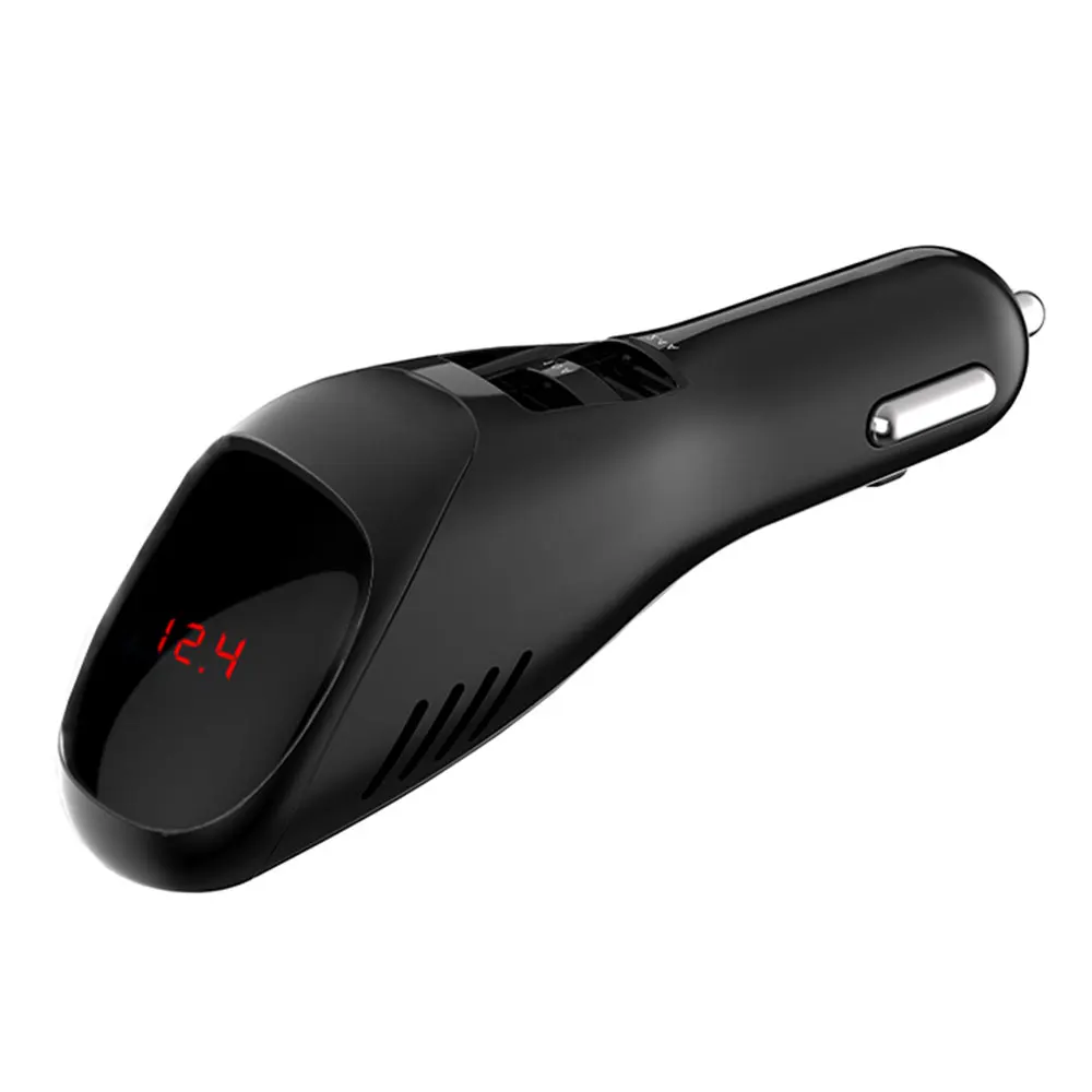 Vehemo двойной USB зарядное устройство очиститель воздуха Прочный USB автомобильный ток цифровой дисплей