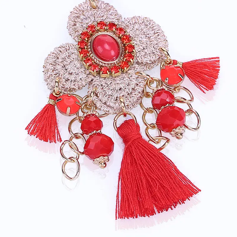 Sehuoran oorbellen christmas gifts drop earring for women tassel earrings boho earrings wedding new year gifts (9)