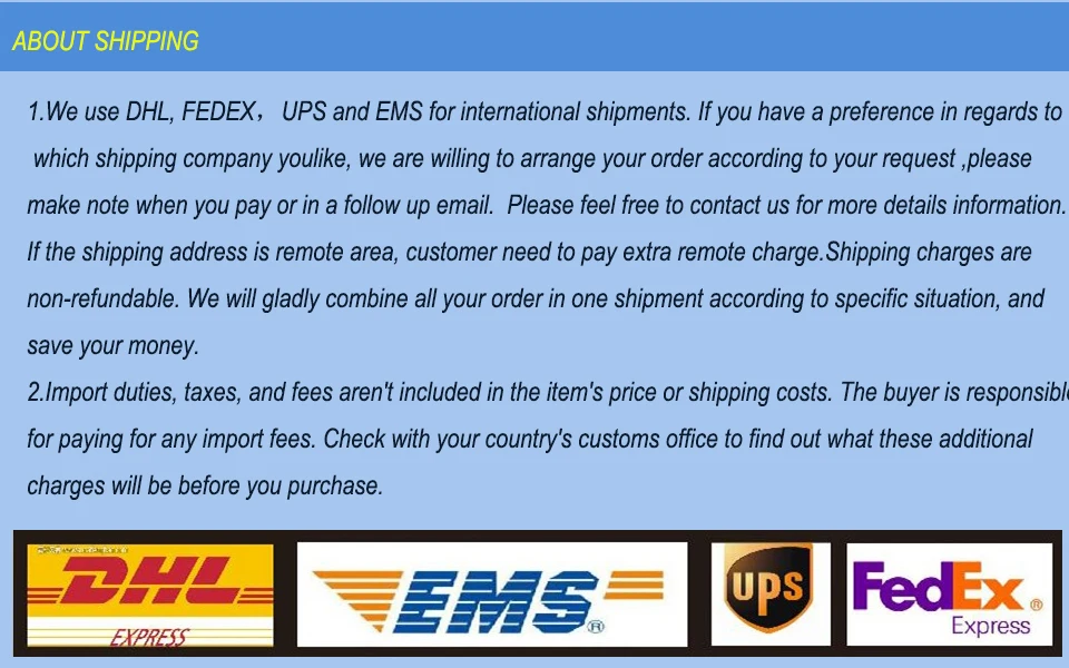 ABOUT SHIPPING