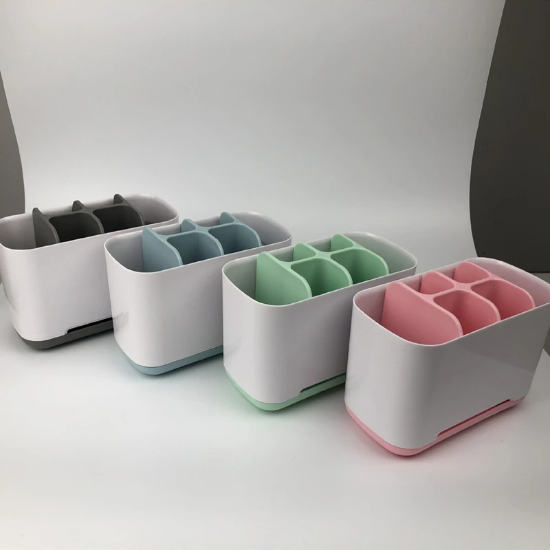 البلاستيك الحمام سلة التخزين منظم المرحاض معجون الأسنان مربع غسل مجموعة الكهربائية فرشاة الأسنان الرف سلات تخزين