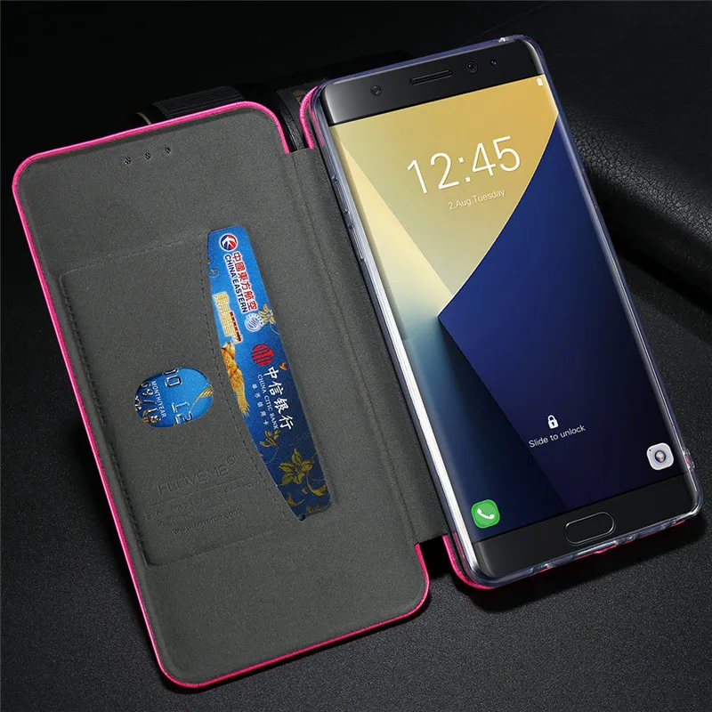 Кожаный чехол для телефона FLOVEME iPhone 8 Plus Роскошный с отделением карт кошелек из