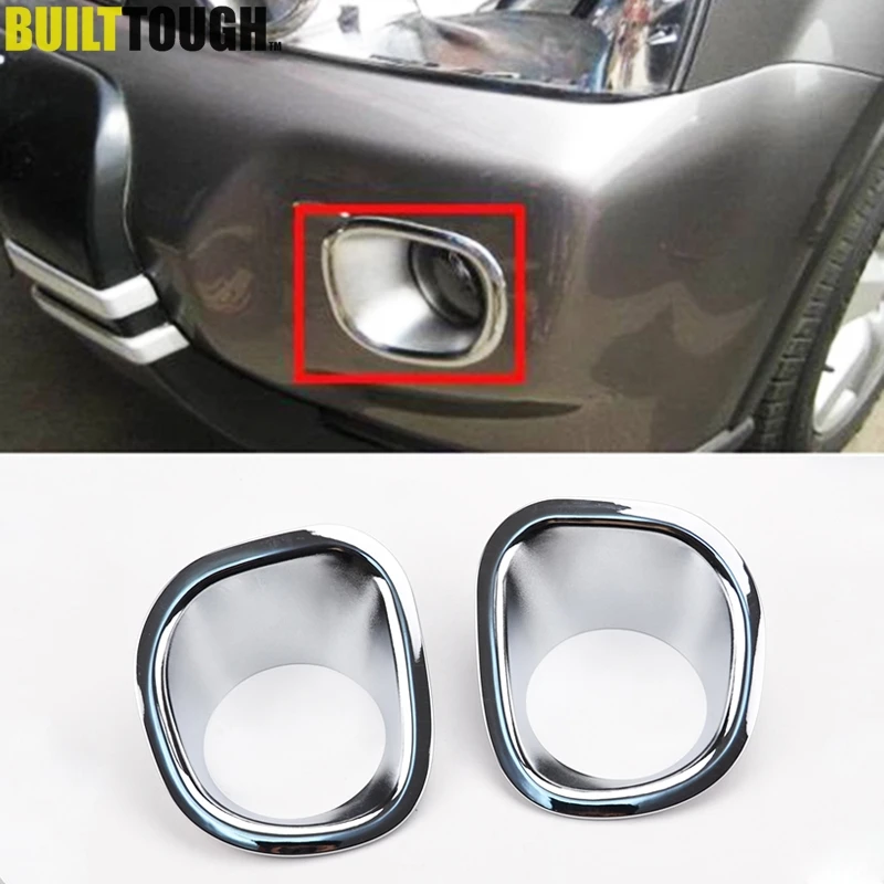 

For Nissan X-Trail T31 2008 2009 2010 Chrome Front Fog Light Lamp Cover Trim Foglight Molding Garnish Bezel Protector Decoration