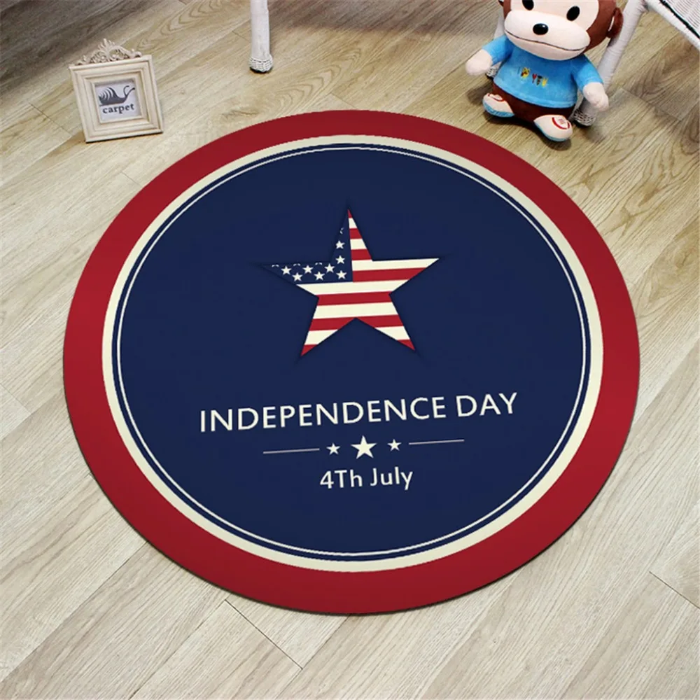 Ковер для детской комнаты Independence Dayl ковры для гостиной узор Круглый Кристалл бархатистый коврик 60#80#100 см K426