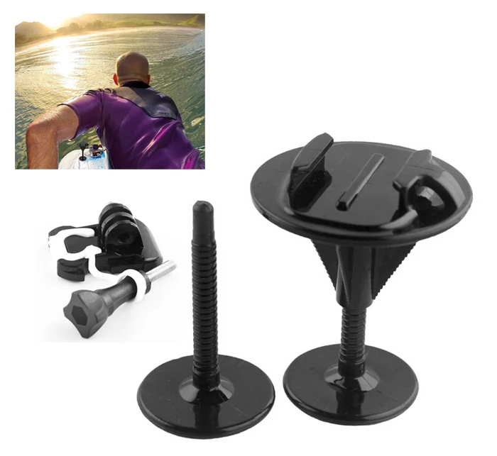 

Surfing Accessories Bodyboard Surfboard Mount Bracket + Locking Plug + Buckle Base for Gopro Hero 6 5 4 3+ 3 SJCAM Xiaomi yi