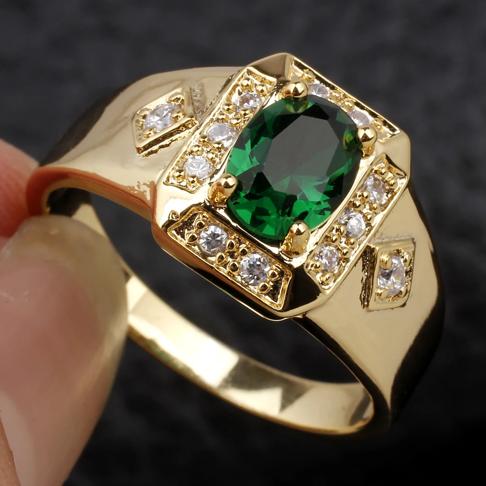 Мужское и женское кольцо из серебра 925 пробы золотистого цвета|925 silver ring|silver ring925