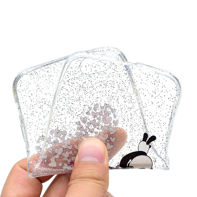 cute cartoon glitter silicone case iphone 5 6 s 7 plus (37)