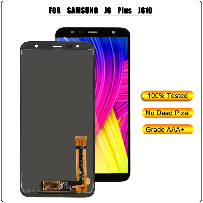 

AAAA 6.0' OEM LCD For Samsung Galaxy J6 J610 J610F J610FN J6+ Display LCD Screen Replacement J6 Plus Display Screen Original
