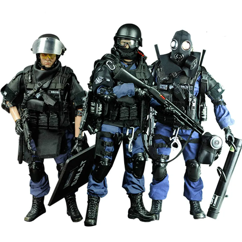 

Anime 1/6 Scale Military Solider Figure Toys Set Collectable US Swat Team Model DIY Clothes Doll Action Figure Toy for Boys 30cm