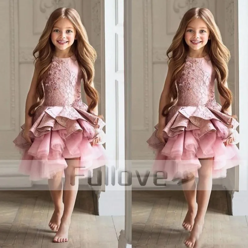 In-Fashion-Pink-Organza-Ruffles-Ball-Gown-Flower-Girl-Dresses-2017-Scoop-Appliques-Lace-Beaded-Tank_