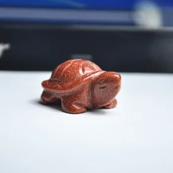 

The color jade display tank Mantianxing Jinsha stone turtle longevity ornaments boutique trade crafts pendant