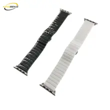 KINGBEIKE Fashion Ceramic Watchband For Apple Watch 38mm 42mm 40mm 44mm New Designed iwatch 1 2 3 4 Series Replacement Band