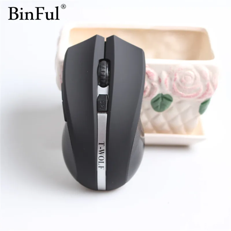 BINFUL Wireless Mouse 6 Buttons Optical Computer Mice Gamer 2400dpi 2.4Ghz USB Receiver Gaming Mouse For Desktop Laptop