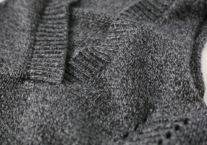 Зимний женский свободный пуловер с v-образным вырезом без рукавов вязаный свитер жилет осенний Повседневный винтажный Свободный вязаный жилет топы Жилеты