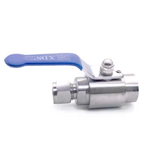 1/" BSPP Женский x 6/8/10/12 мм диаметр трубы-сжатием высокого шарик давление клапан 304 Нержавеющая 2230 фунтов на квадратный дюйм для использующий теплоту воздуха