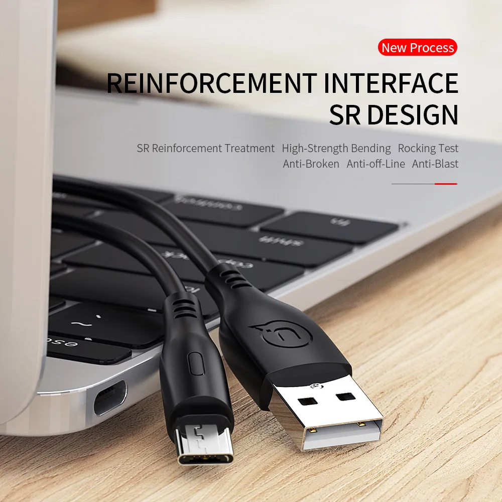 USAMS кабель USB C для передачи данных 0 25 м 2 1 провод samsung huawei Xiaomi шнур зарядки телефона