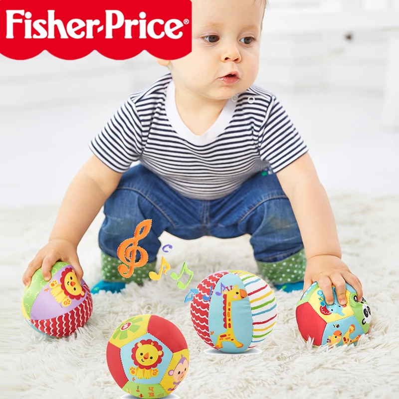 FISHER PRICE детские игрушки для ребенка шар-погремушка с звуками Мягкие плюшевые мобильные игрушки Детские Speelgoed Juguetes Para Los Ninos