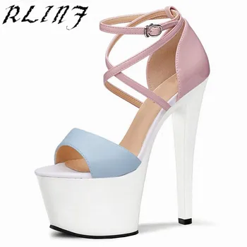 

RLINF 2018 Sandalia 17cm Summer High Heels Casual Shoes