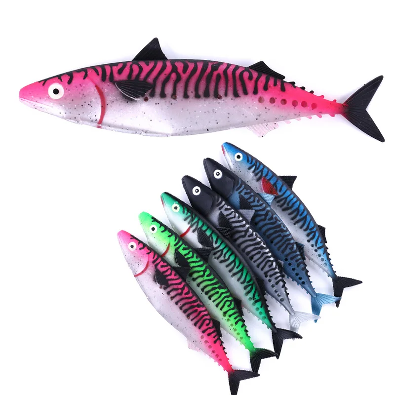 New Spring Fishing Lure 290mm 65g Soft Squid bait deep sea Sillicon