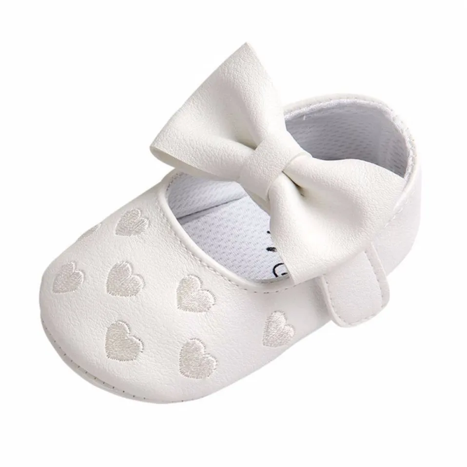 Baby PU Leather Baby Boy Girl Baby Moccasins Moccs Shoes Bow Fringe Soft Soled Non-slip Footwear Crib Shoes