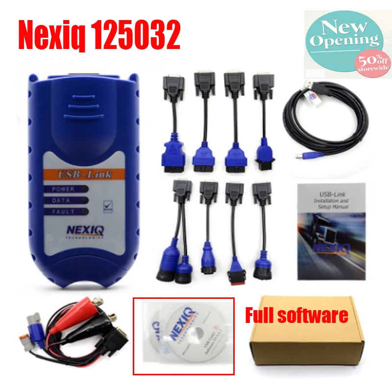 

NEXIQ 2 USB Link 125032 Auto Heavy Duty Truck Scanner Diagnostic Tool Nexiq125032 USB Interface with All Diagnostic Software