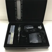 1 Комплект Перманентный макияж бровей Вращающаяся насадка для татуировочной машины набор с 10 иглами 10 наконечников педаль