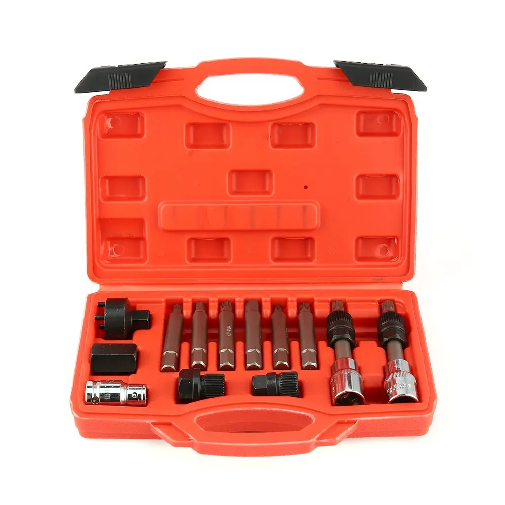 

13PCS/SET Automotive Cars Alternator Pulley Installation Puller Flywheel Removal Remove Tools for Engine Auto Tool
