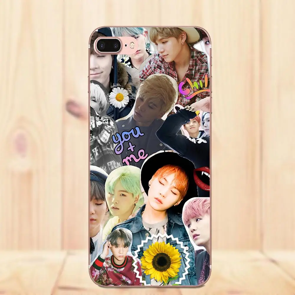 Мин Yoongi для Apple iPhone X 4 4S 5 5C 5S SE, 6, 6 S, 7, 8plus, милый чехол для телефона - Цвет: as picture