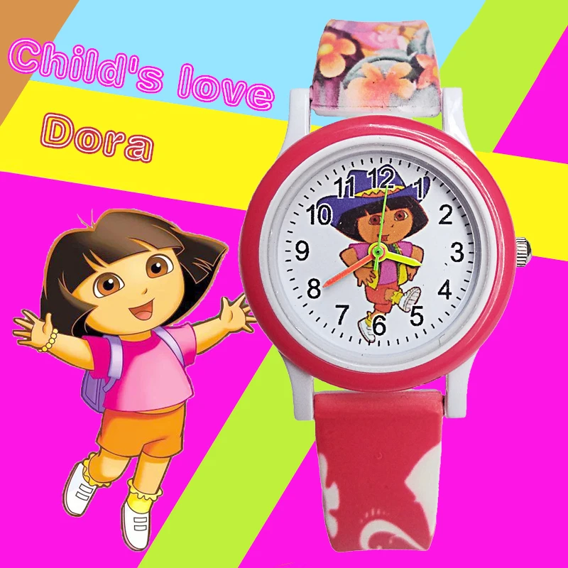 

Lovely Girls Princess children watch Girl with school bag goes to school students clock kids electronic watches Child Girls Gift