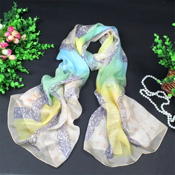 

Luxury Pure Silk Scarf Shawl Women Spring Autumn Long Ladies 100% Silk 180*70cm