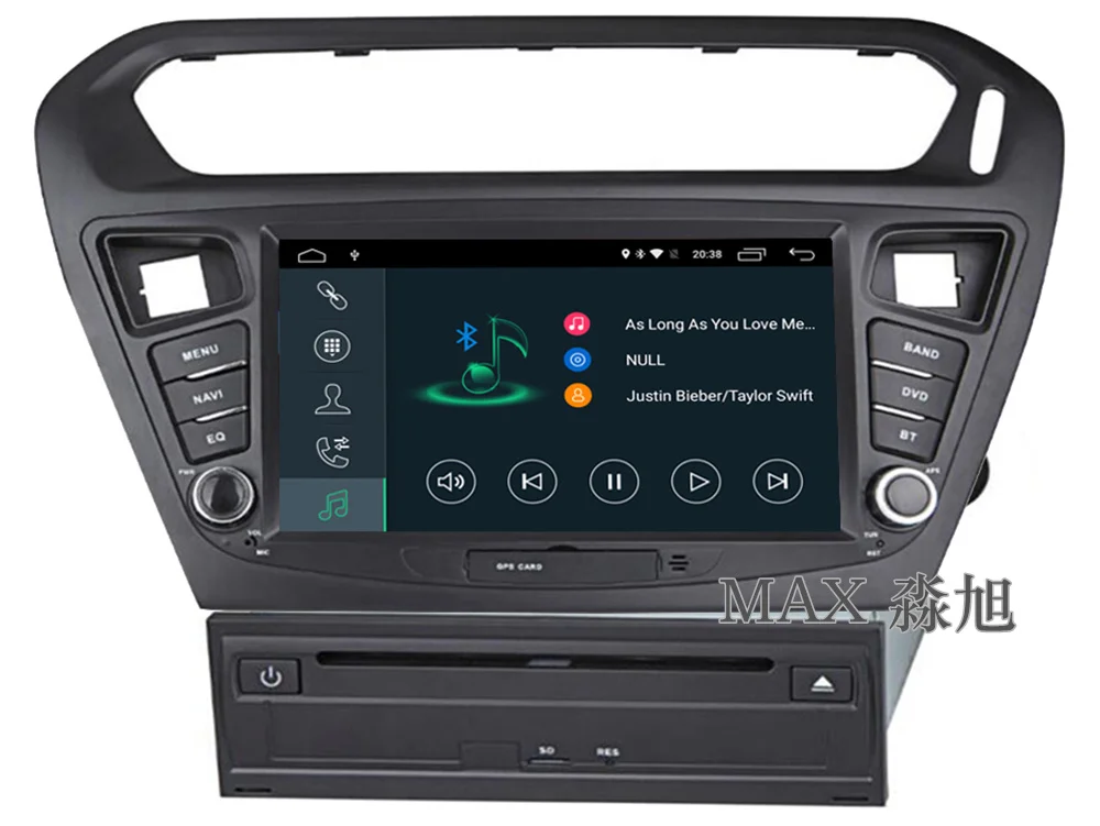 Clearance MAX 2G Car Radio GPS Navigation System For Peugeot 301 /Citroen Elysee CD Player Bluetooth call/music Free Map SWC Mirror Link 8