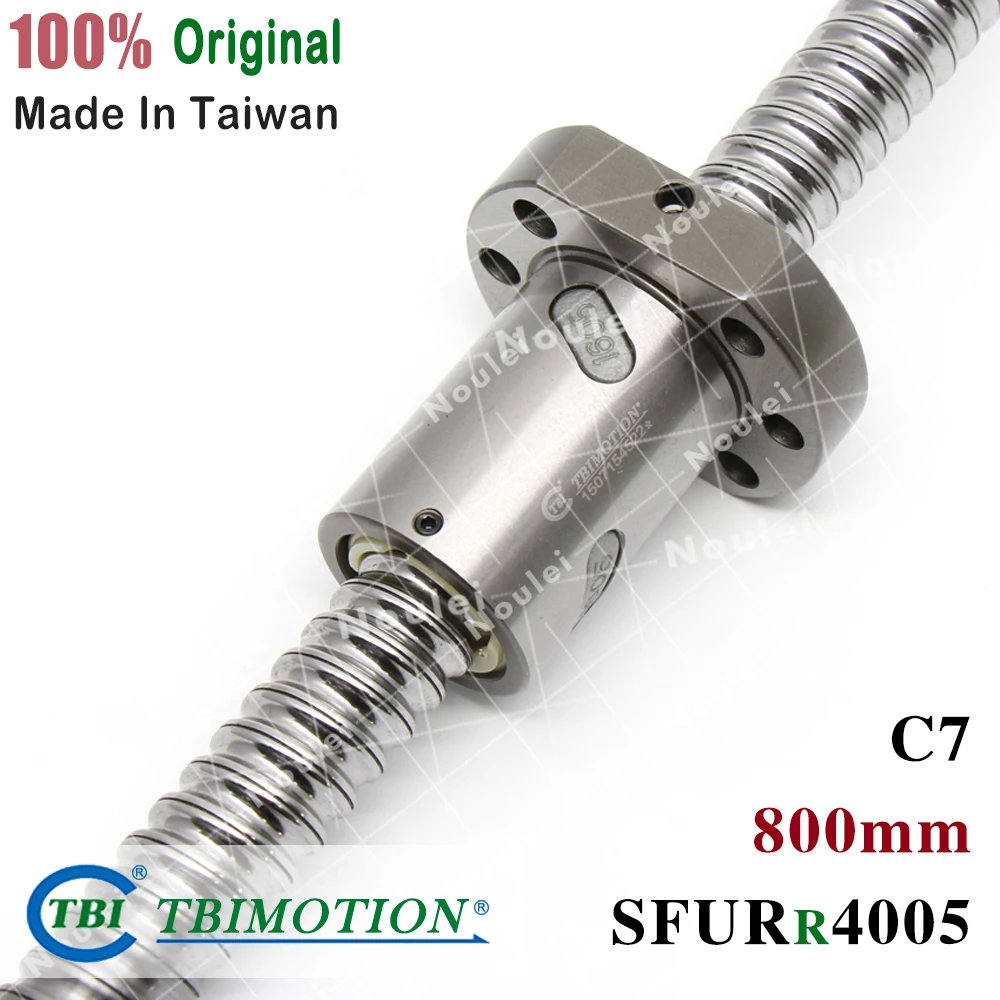 

TBI 4005 C7 800mm ball screw 5mm lead with SFU4005 SFS4005 SFI4005 SFV4005 ballnut Ground for high precision CNC diy kit set