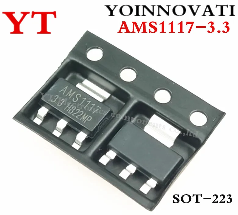 Регулятор напряжения AMS1117 LM1117 1117 3,3 В 1 А, 10 шт./лот, бесплатная доставка|voltage regulator|regulator voltage3.3v regulator | АлиЭкспресс