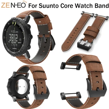 

Genuine Leather For Suunto Core Watch Strap Wristband Replacement Watches Straps for Suunto Core Smart watch Bracelet watchband