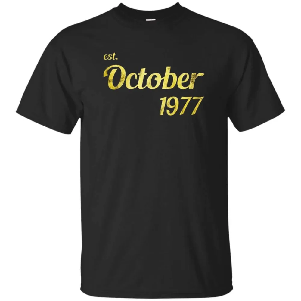 est October 1977 Tshirt 40th Birthday gift Tee-in T-Shirts from Men's ...