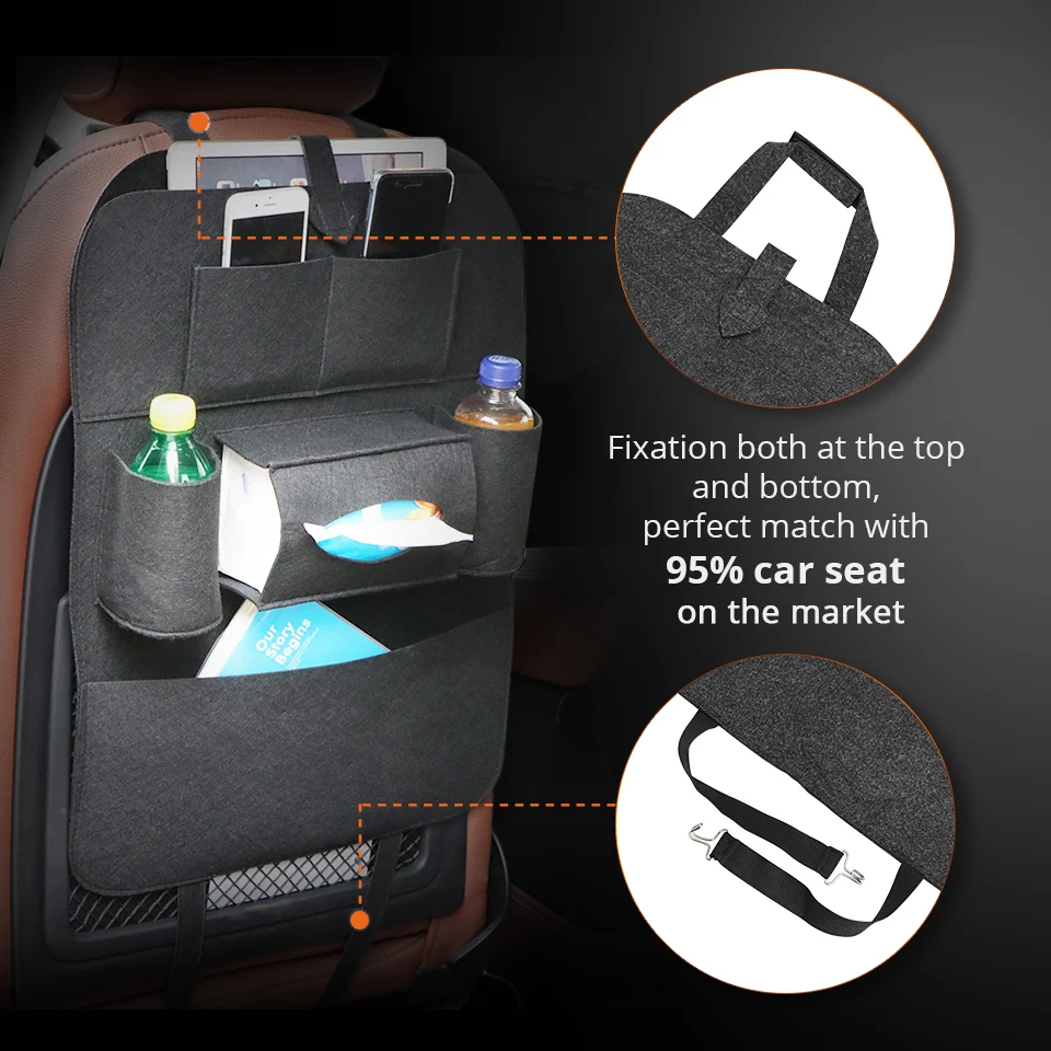 1 шт. тактическая сумка-Органайзер на заднюю часть сиденья автомобиля Molle, сумка для хранения на открытом воздухе, для кемпинга, путешествий, чехол для сиденья, универсальная защита для всех автомобилей