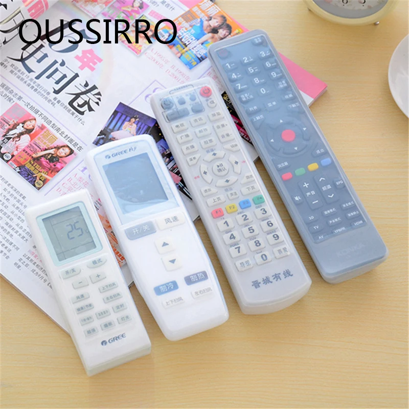 

Silicone TV Remote Control Case Cover Home Air Conditioning Remote Control Storage Bag Silicone Cover Waterproof And Dustproof
