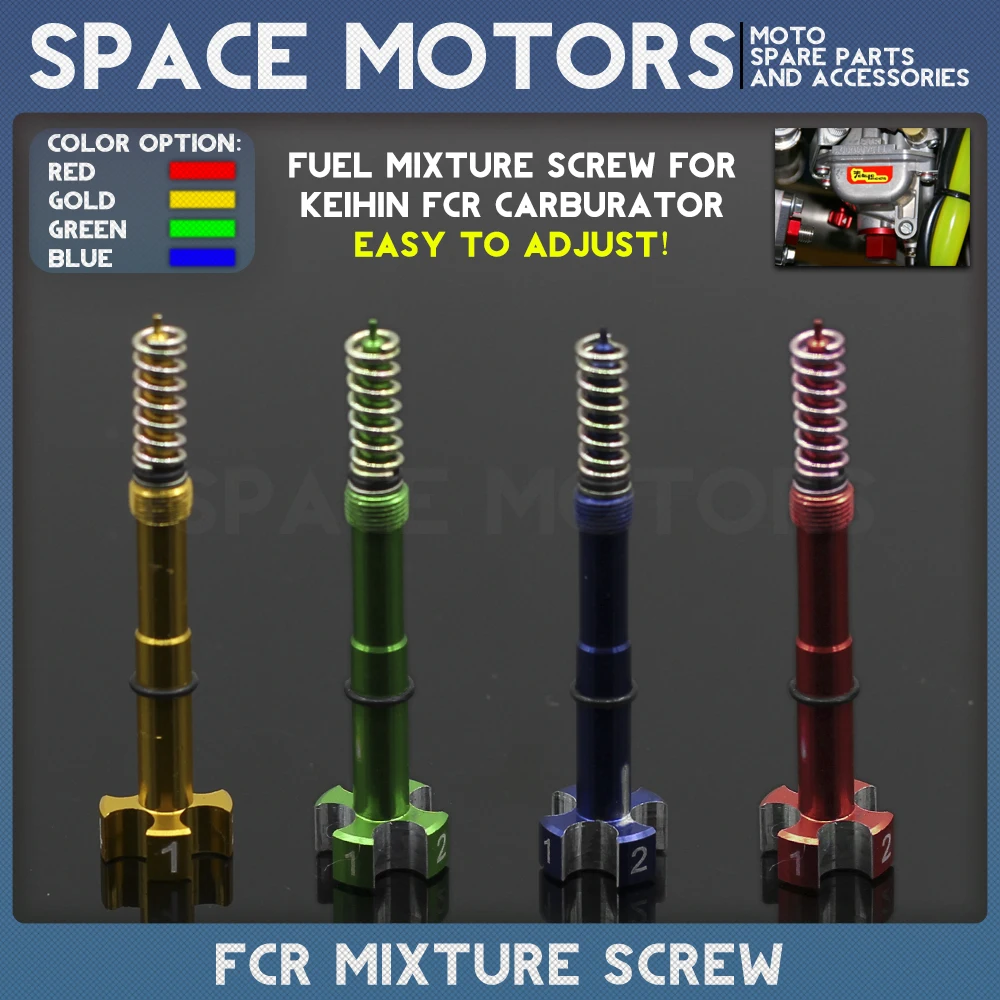 KEIHIN FCR carburetor CNC air fuel mixture screw gas adjuster corrector