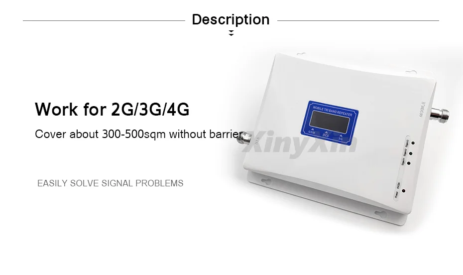 Мобильный усилитель сигнала 900 1800 2100 GSM DCS WCDMA LTE усилитель 2G 3g 4G сотовый ретранслятор усилитель Tri-Band 70 дБ