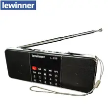 lewinner L-288 портативный fm-радио динамик музыкальный плеер с TF картой USB диск вход ЖК-экран динамик s