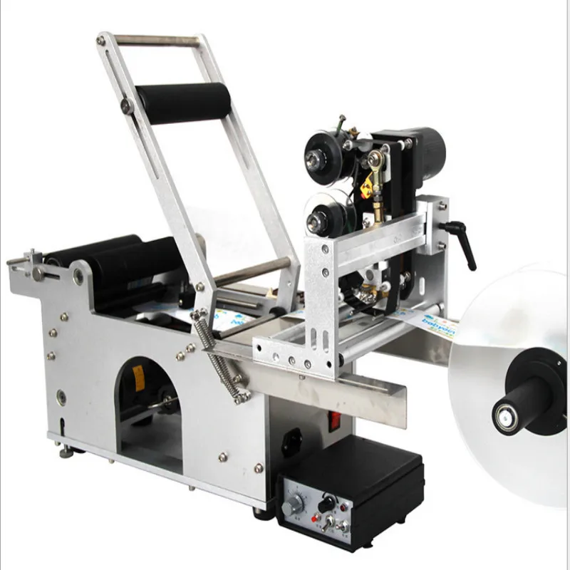 

MT-50D Semi-auto Round Bottle Labeling machine with date code for adhesive label