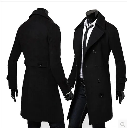 Мужской Тренч черный серый хаки длинный зимний|jacket work|jacket womenjackets |