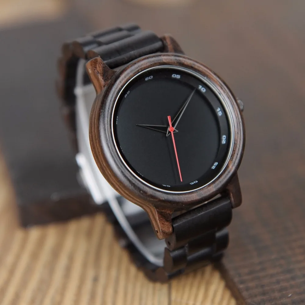 BOBO BIRD LP10 Black Men Wooden Watches Miyato 2035 Quartz Movement Ebony Saat Erkek Manufacture Aliexpress Suppliers