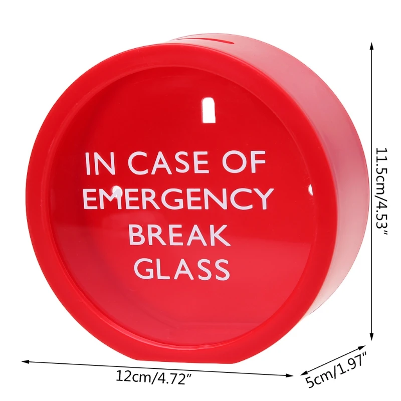 Аварийный Копилка в чехол для аварийного разбивания стекла Новинка экономия монет банка пластик