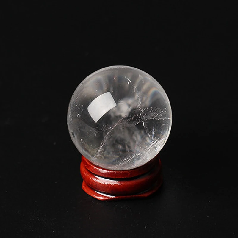 

Crystal ball 1pc 2/3/4cm Natural white crystal balls Photography Magic Sphere Good Luck Home Decoration sacrifice divination