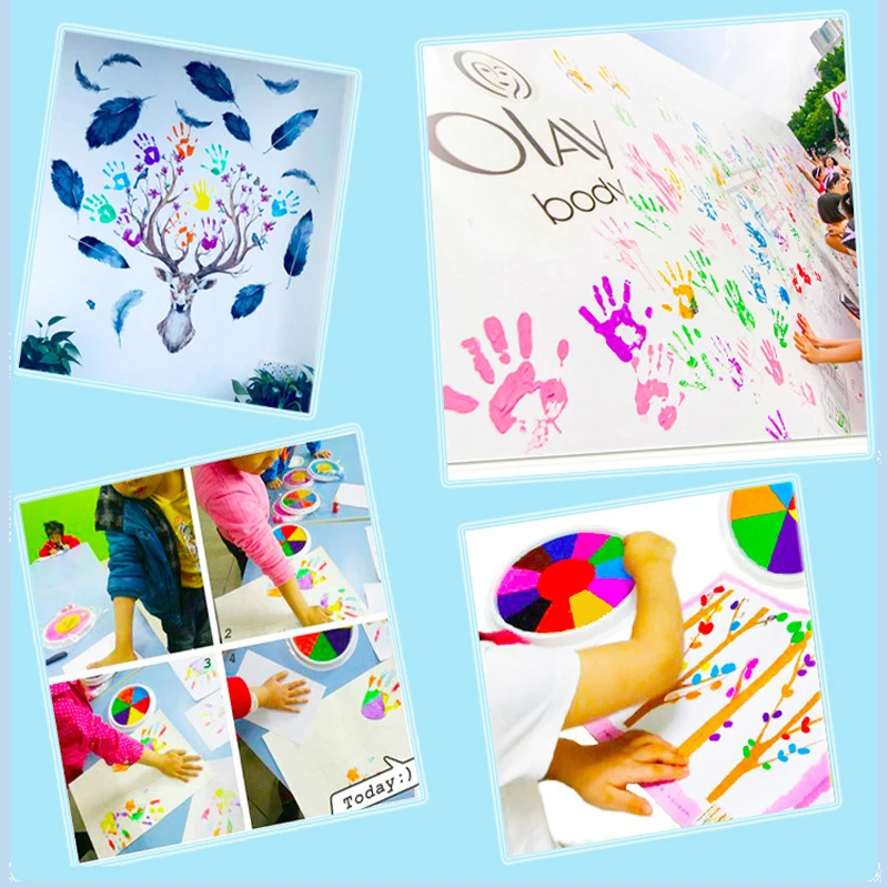 23 Pcs Set My First Finger Paint Kit with Paper Pad and Stamps, Crafts for  Kids