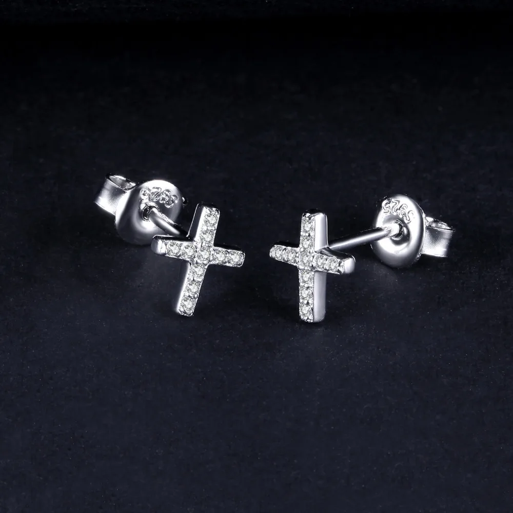 JewelryPalace 0.1ct кубического циркония крест серьги для Для женщин натуральная 925 пробы